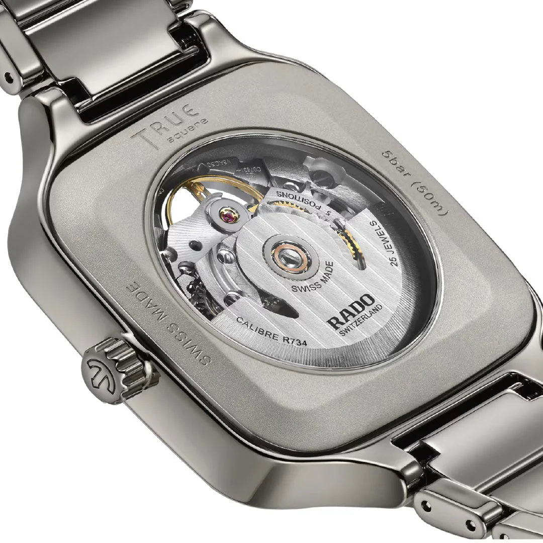 True Square Automatic Open Heart - Unisex Swiss Watch || قلب مفتوح تلقائي مربع حقيقي