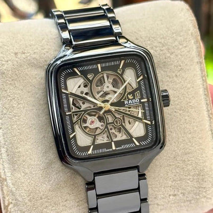 True Square Automatic Open Heart - Unisex Swiss Watch || قلب مفتوح تلقائي مربع حقيقي