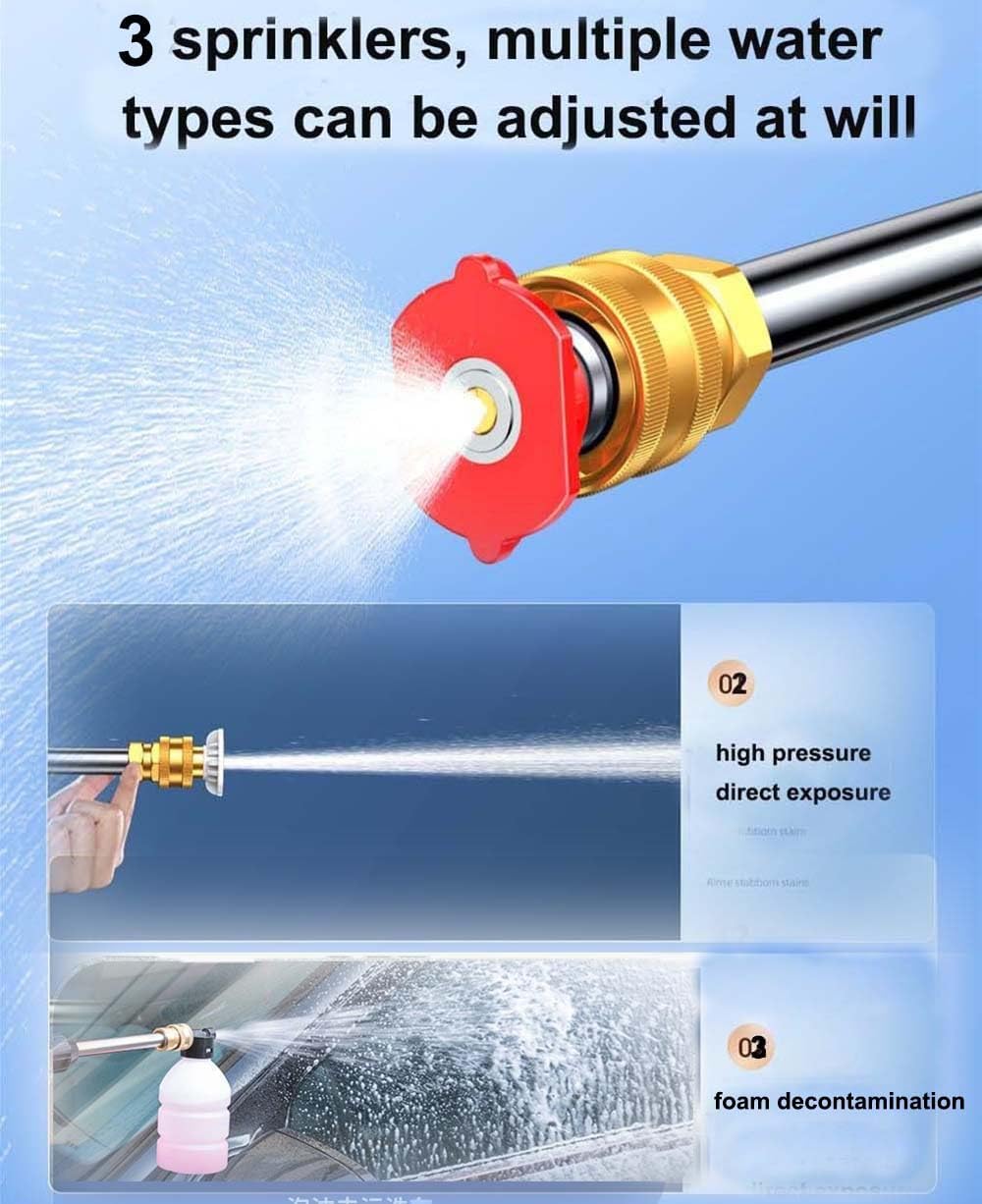 Pressure Washer For Car (Double Battery) || غسالة ضغط للسيارة (بطارية مزدوجة)