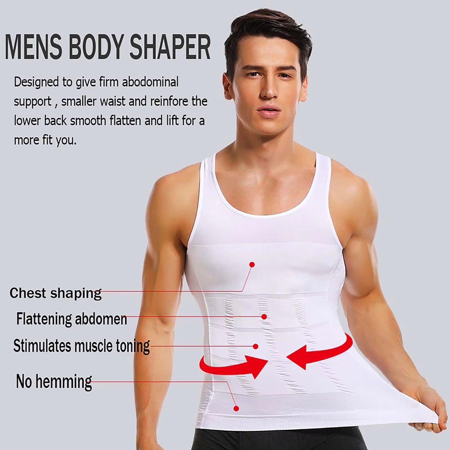 Men's Slimming Body Shapewear || ملابس داخلية لتنحيف الجسم للرجال