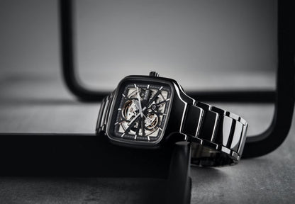 True Square Automatic Open Heart - Unisex Swiss Watch || قلب مفتوح تلقائي مربع حقيقي