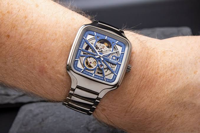 True Square Automatic Open Heart - Unisex Swiss Watch || قلب مفتوح تلقائي مربع حقيقي